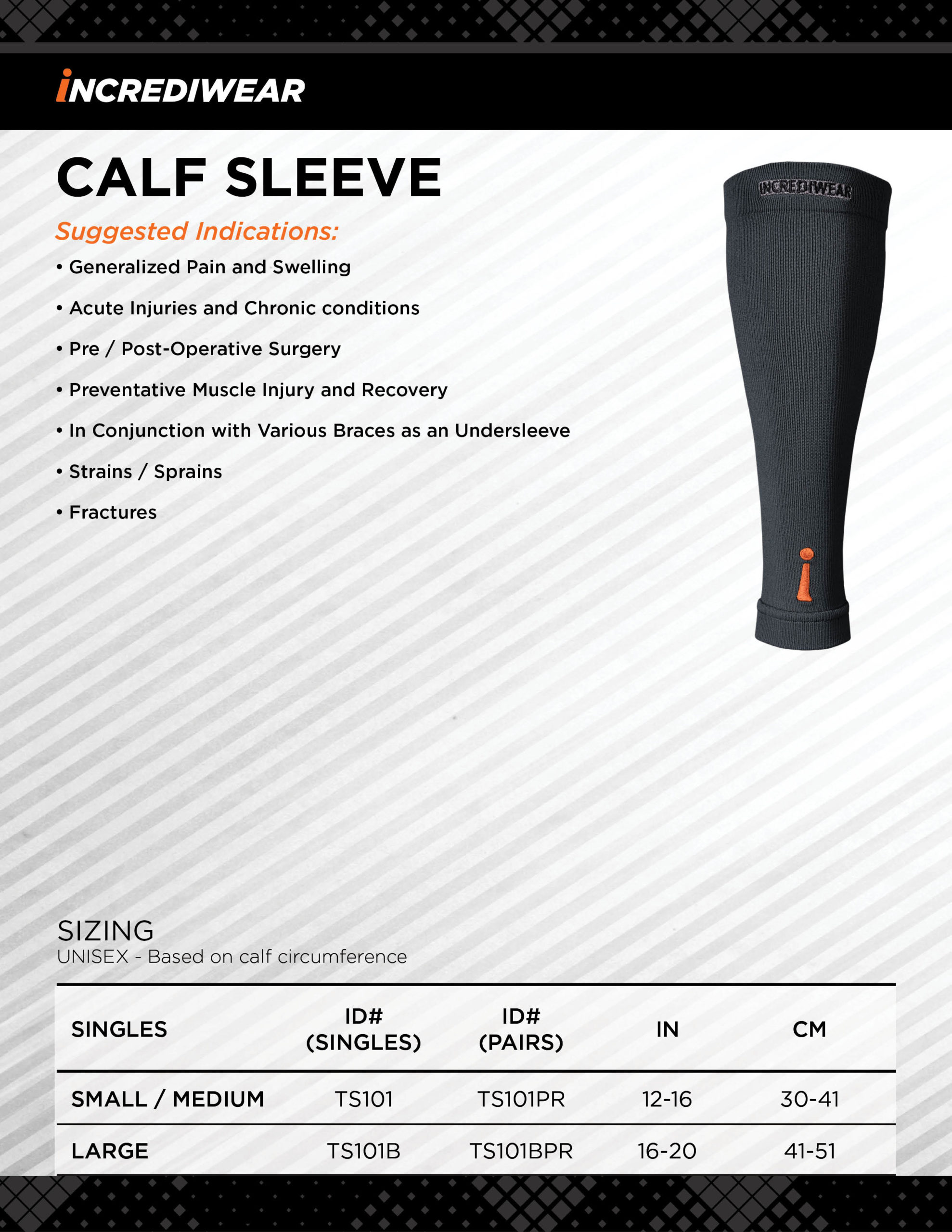  Incrediwear Calf Sleeve - Calf Sleeves for Men and